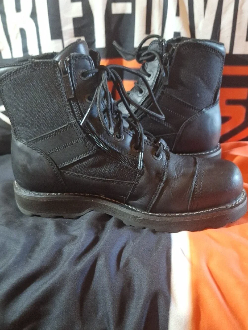 Harley-Davidson Men's Black Leather Bonham Riding Boot